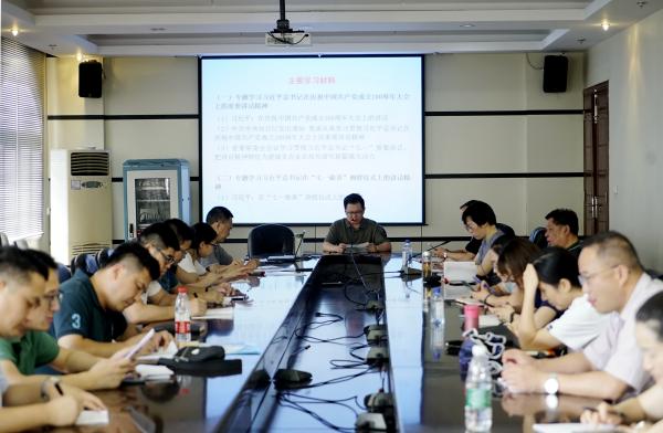 武昌理工学院党委中心组举行2021年7月集体学习暨党史学习教育读书班 (图1)