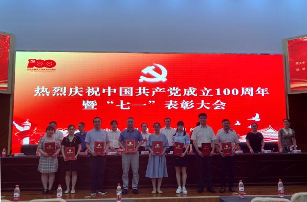 武昌理工学院隆重举行庆祝中国共产党成立100周年暨“七一”表彰大会 (图6)