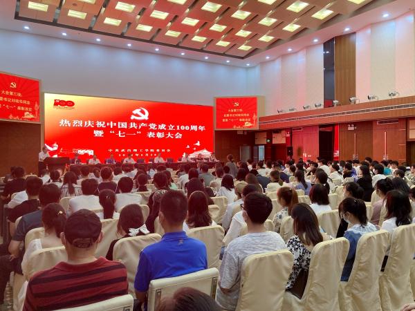 武昌理工学院隆重举行庆祝中国共产党成立100周年暨“七一”表彰大会 (图1)